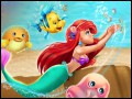 Ariel in piscina
