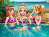 Il party in piscina delle principesse